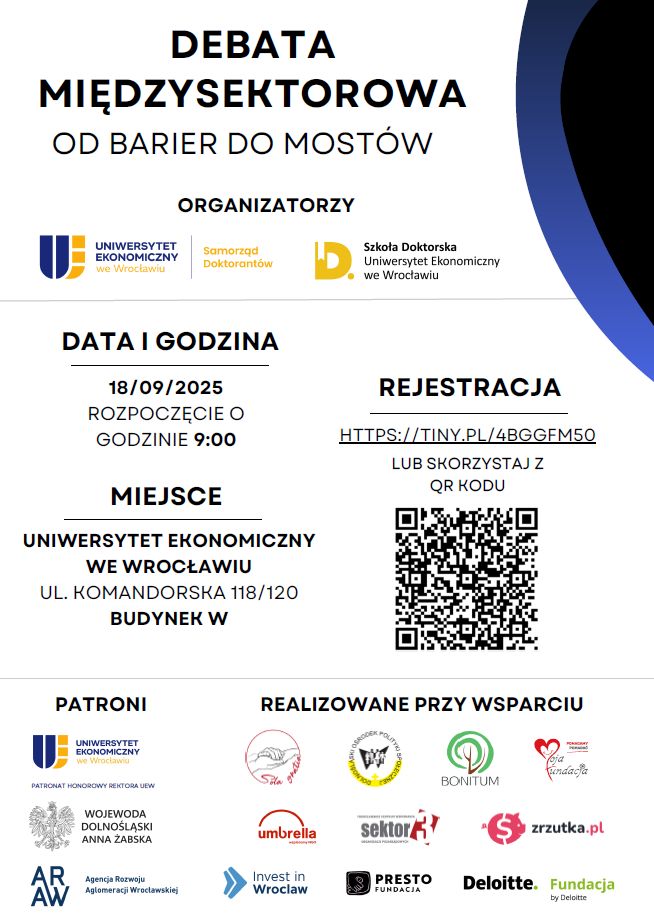 Plakat dotyczący debaty